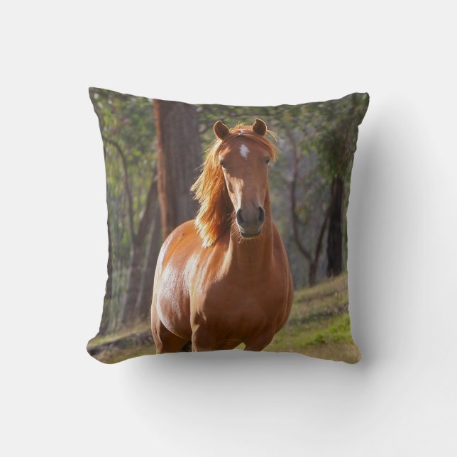 Coussin Cheval dans les bois (Recto)