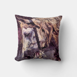 Coussin Cheval de Giovanni Boldini, Art Vintage