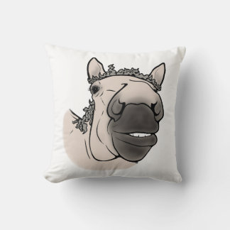 Coussin Cheval drôle | Équestre fantaisiste