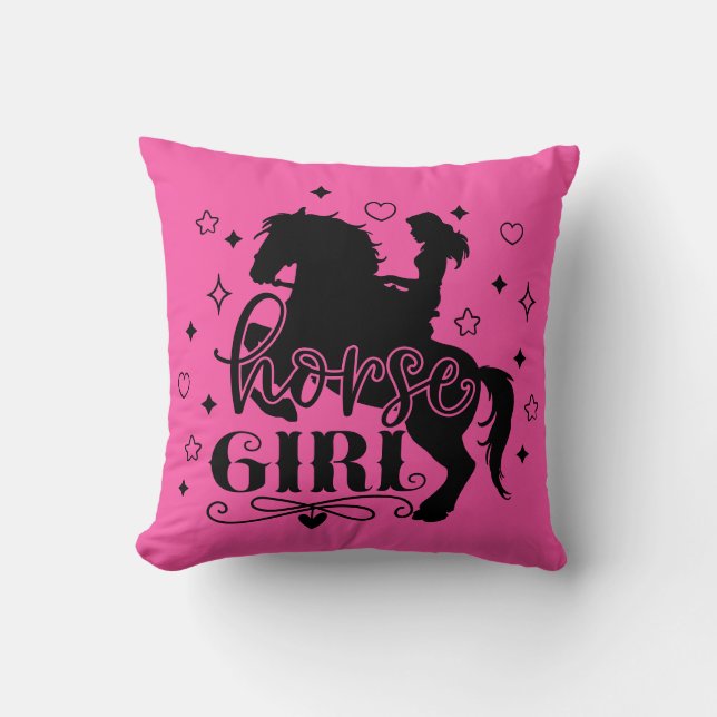 Coussin Cheval fille (Recto)