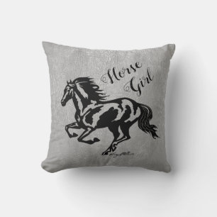 Coussin Cheval Girl, Cheval Jeu d'oreiller