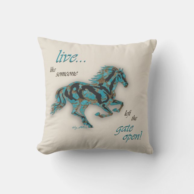 Coussin Cheval inspirant (Recto)