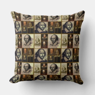 Coussin Chevalier de collage Shakespeare