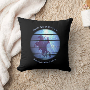 Coussin Chevalier de la sensibilisation des personnes cibl