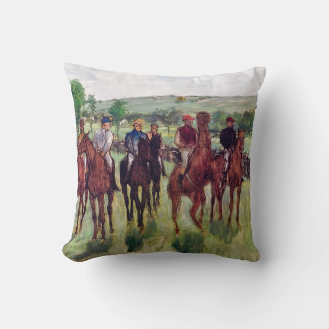 Coussin Chevaux de course, Edgar Degas (Recto)