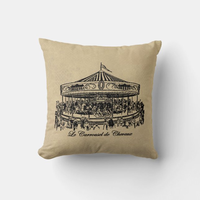 Coussin Chevaux français habillement et cadeaux de (Recto)