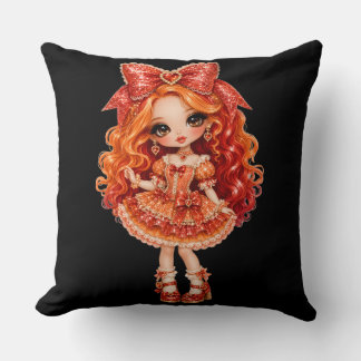 Coussin cheveux rouges dall glam