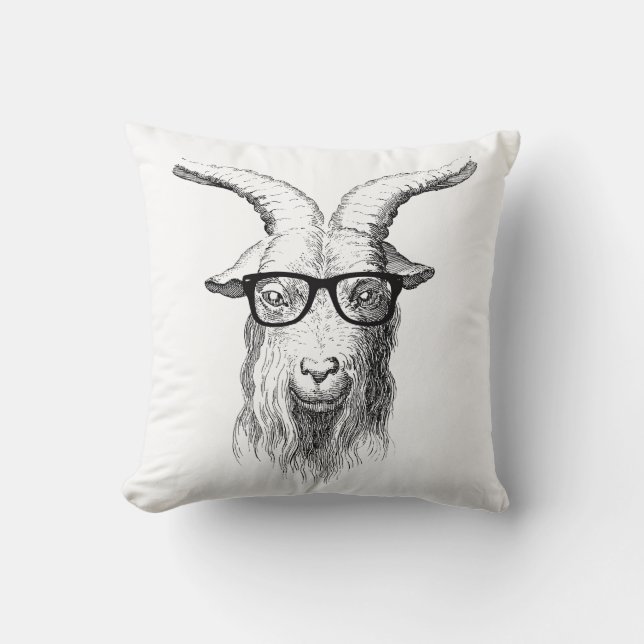 Coussin Chèvre de hippie (Recto)