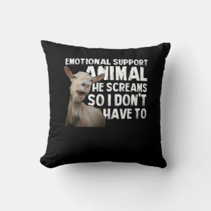 Coussin Chèvre hurler Soutien émotionnel Chèvre animal Pro