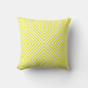 Coussin Chevron au diamant citron