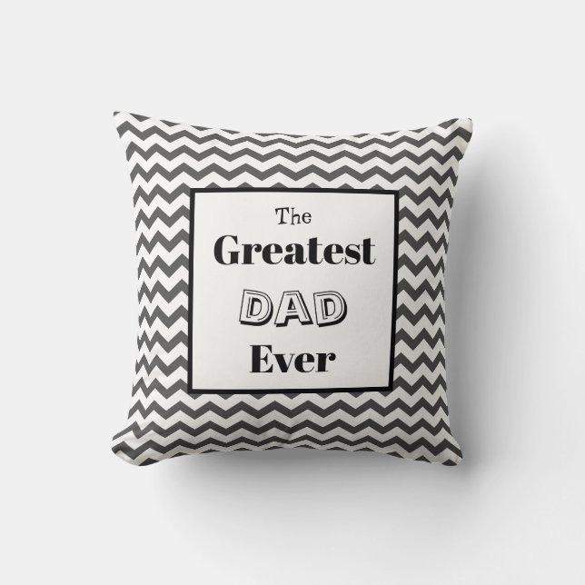 Coussin Chevron Grand Papa Jamais Cushion (Recto)