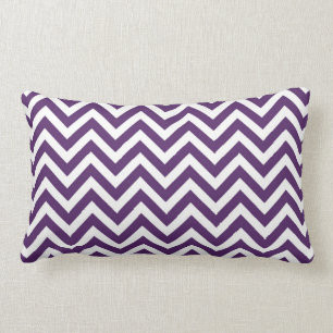Coussin Chevron Lumbar violet