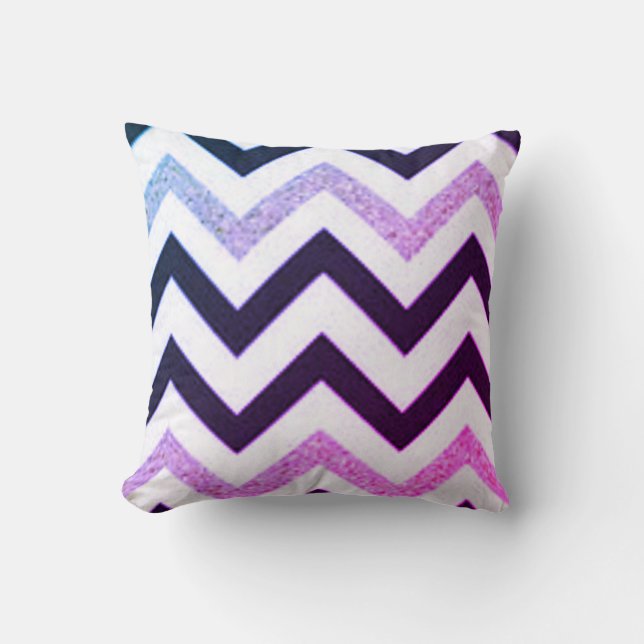 Coussin Chevron Purple (Recto)