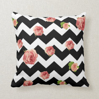 Coussin Chevron rose de l'oreiller à lancer