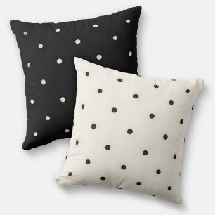 Coussin Chiaroscuro Pois réversible 2 faces
