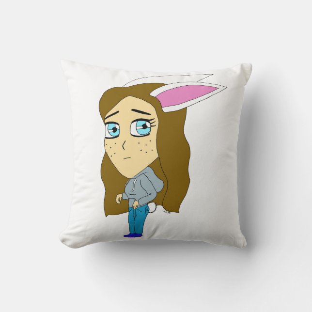 Coussin chibi bunnygirl (Recto)