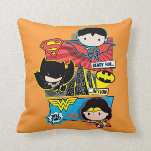 Coussin Chibi Héros Prêts À L'Action !
