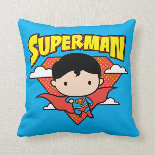 Coussin Chibi Superman Polka Dot Shield et nom