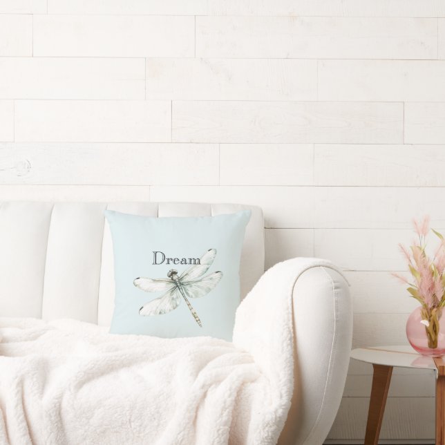 Coussin Chic Blue Dragonflies Dream (Canapé)