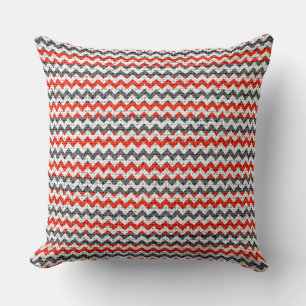Coussin Chic Chevron Burlap Rustique #26