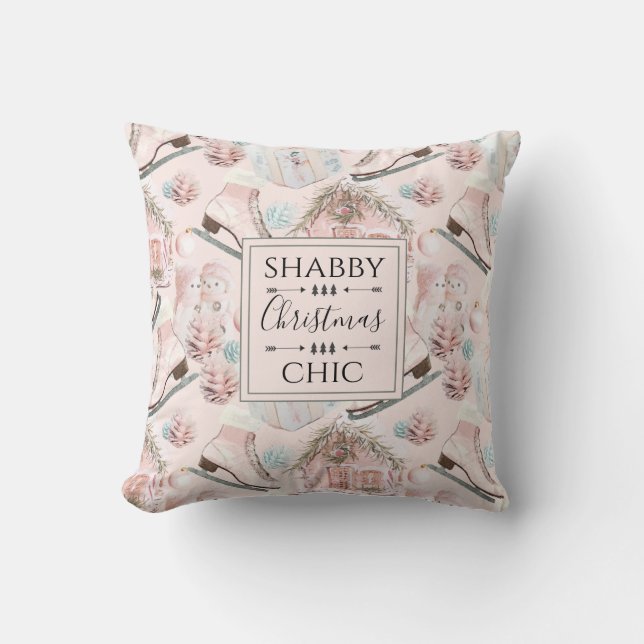 Coussin Chic chic chic chic Motif de Noël (Recto)