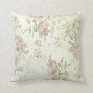 Coussin Chic Floral Décontracté