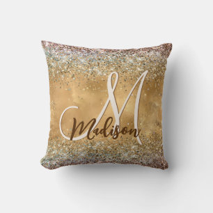 Coussin Chic Gold Silver parties scintillant iridescente m