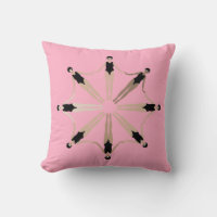 Chic moderne Artistique synchronisé nageurs rose