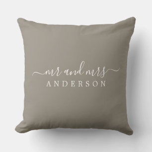 Coussin Chic Newlysée M. Mme Gray Monogram