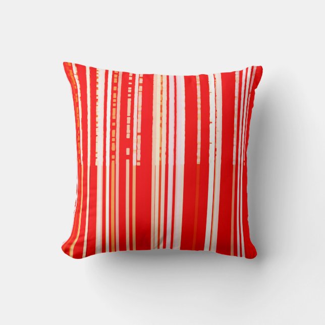 Coussin Chic rouge et blanc (Recto)