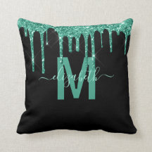 Chic Turquoise Parties scintillant de séchage Nom 