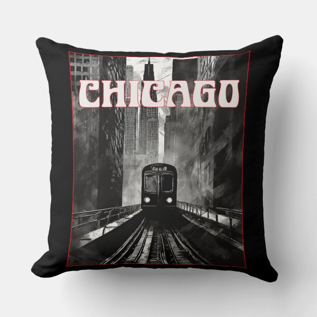 Coussin Chicago Illinois (Recto)