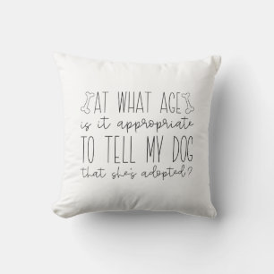 Coussin Chien adopté