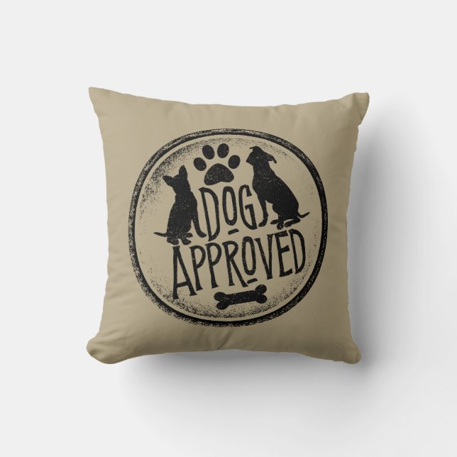Coussin Chien approuvé (Recto)