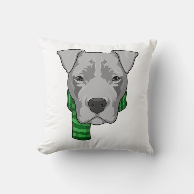 Coussin Chien avec Écharpe (Recto)