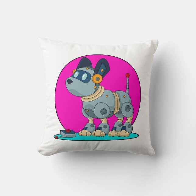 Coussin Chien comme robot (Recto)