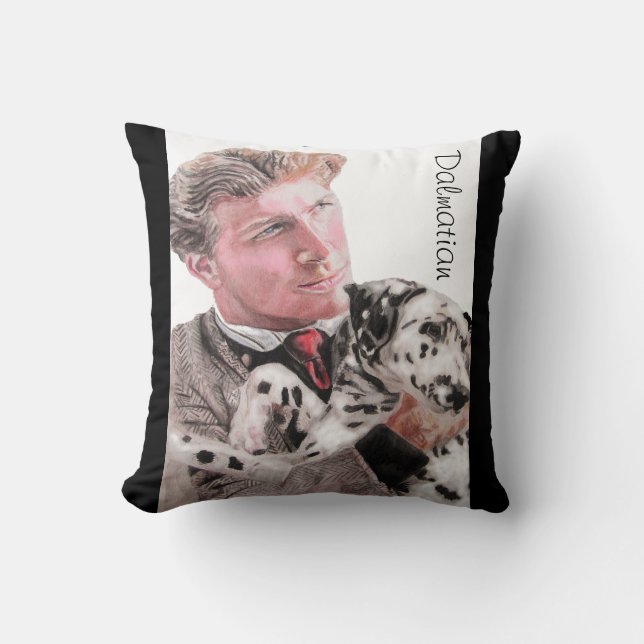 Coussin Chien Dalmatien Chien Chien mignon Animal Pot Cous (Recto)