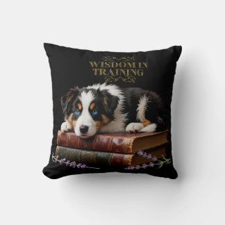 Coussin Chien de berger border collie en formation Livre A