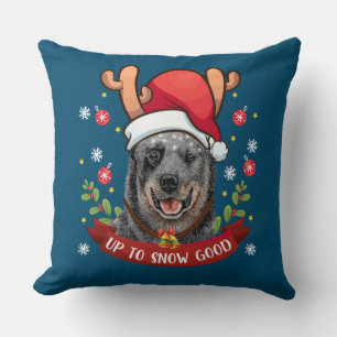 Coussin Chien de bétail australien Blue Heeler Reindeer Ch