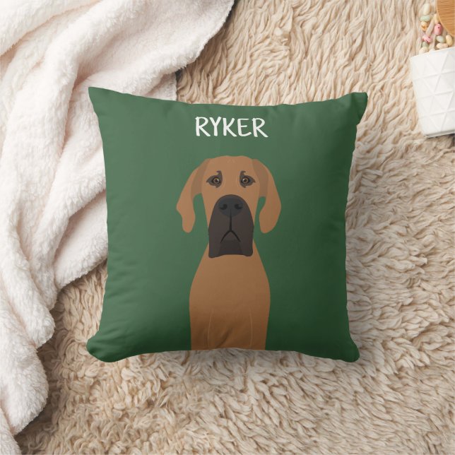 Coussin Chien de la faune du grand Danois (Couverture)