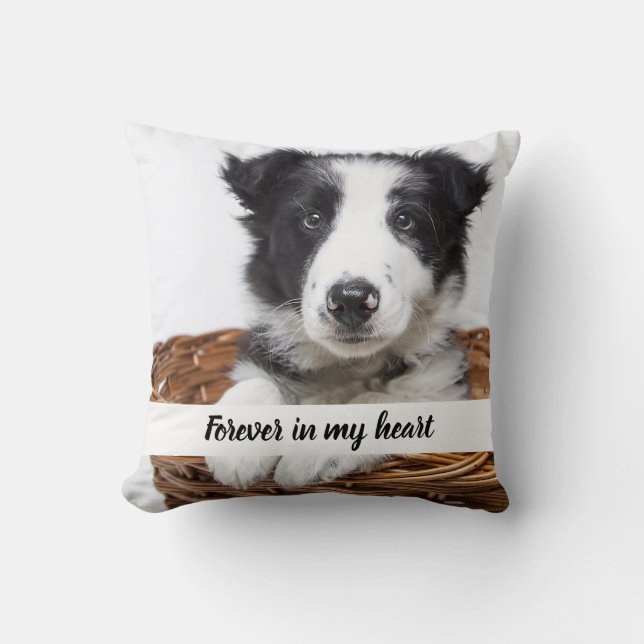 Coussin Chien de la photo personnalisé (Recto)