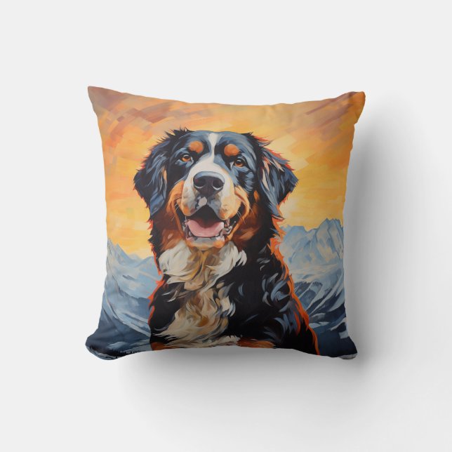Coussin Chien de montagne bernois (Recto)