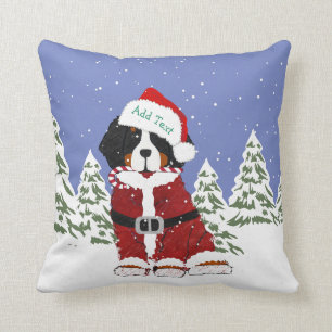 Coussin Chien de montagne bernois - Patrouilles Père Noël