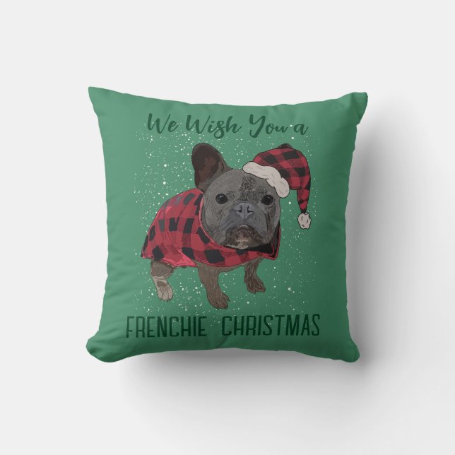 Coussin Chien de Noël Funny Chien de Noël (Recto)