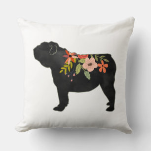 Coussin Chien de race anglaise Chien de race Boho Floral S