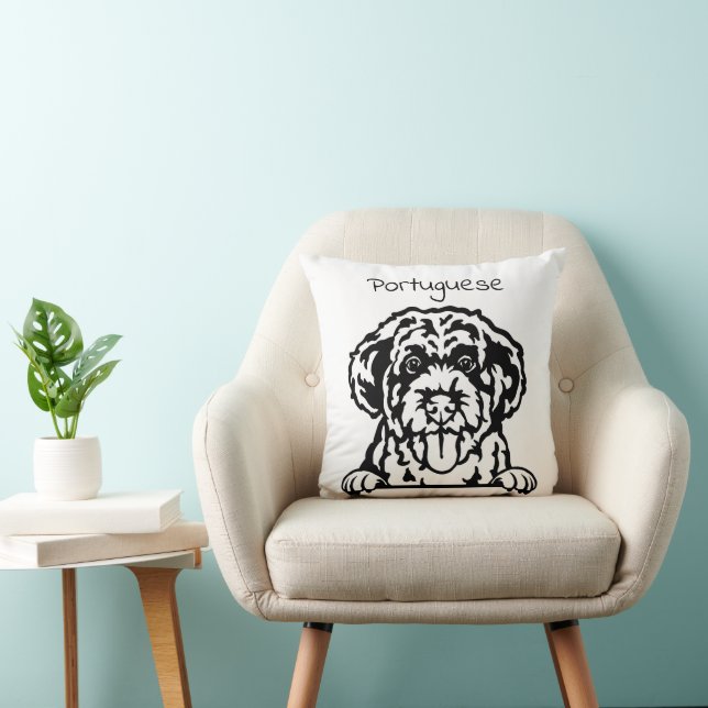 Coussin Chien d'eau portugais (Chaise)