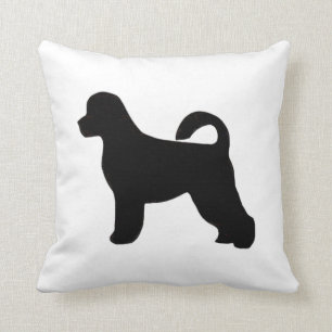 Coussin chien d'eau portugese silhouette.png