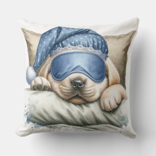 Coussin Chien du Labrador dormant mignon