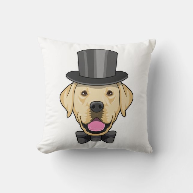 Coussin Chien en tenue de marié avec nœud papillon (Recto)