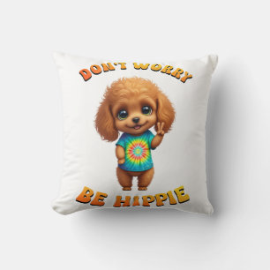 Coussin Chien heureux de Chien de Chien de Chien de Poodle